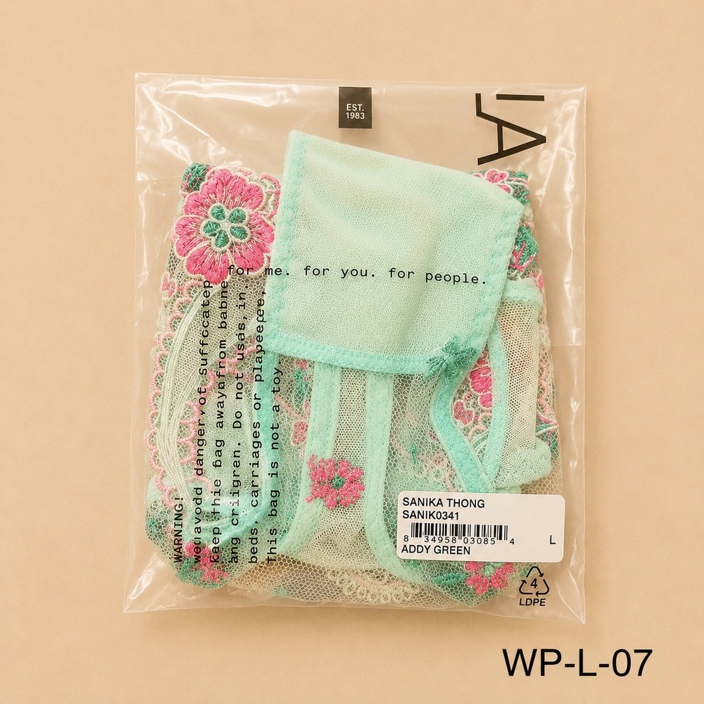 COSABELLA Sanika Embroidered Floral Thong Addy Green / NWT - Size L - Picture 7 of 8